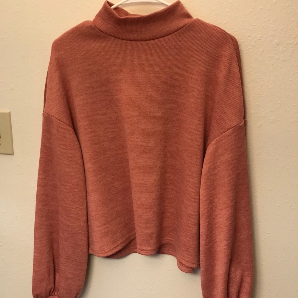 mock neck sweater